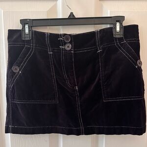 Vintage low rise corduroy mini skirt